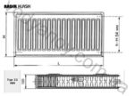 Радіатор сталевий RK тип 22 - K 300 x  600 Korado Radik Klasik 22030060-50-0010