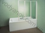 Душевая дверь для ванн AVDP3 - 150 профиль белый пластик Rain _ ТМ